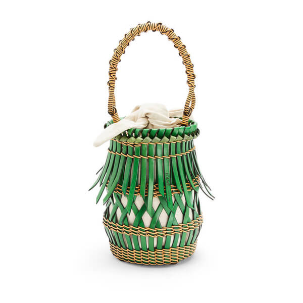 ロエベ◆フリンジバケットバッグ コピー カーフ 2色 クロスモチーフ A546W68X02